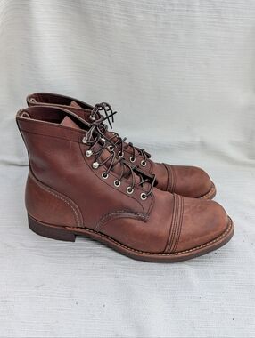 Men's Red Wing Iron Ranger Leather Lace-Up Boots 8111